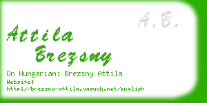 attila brezsny business card